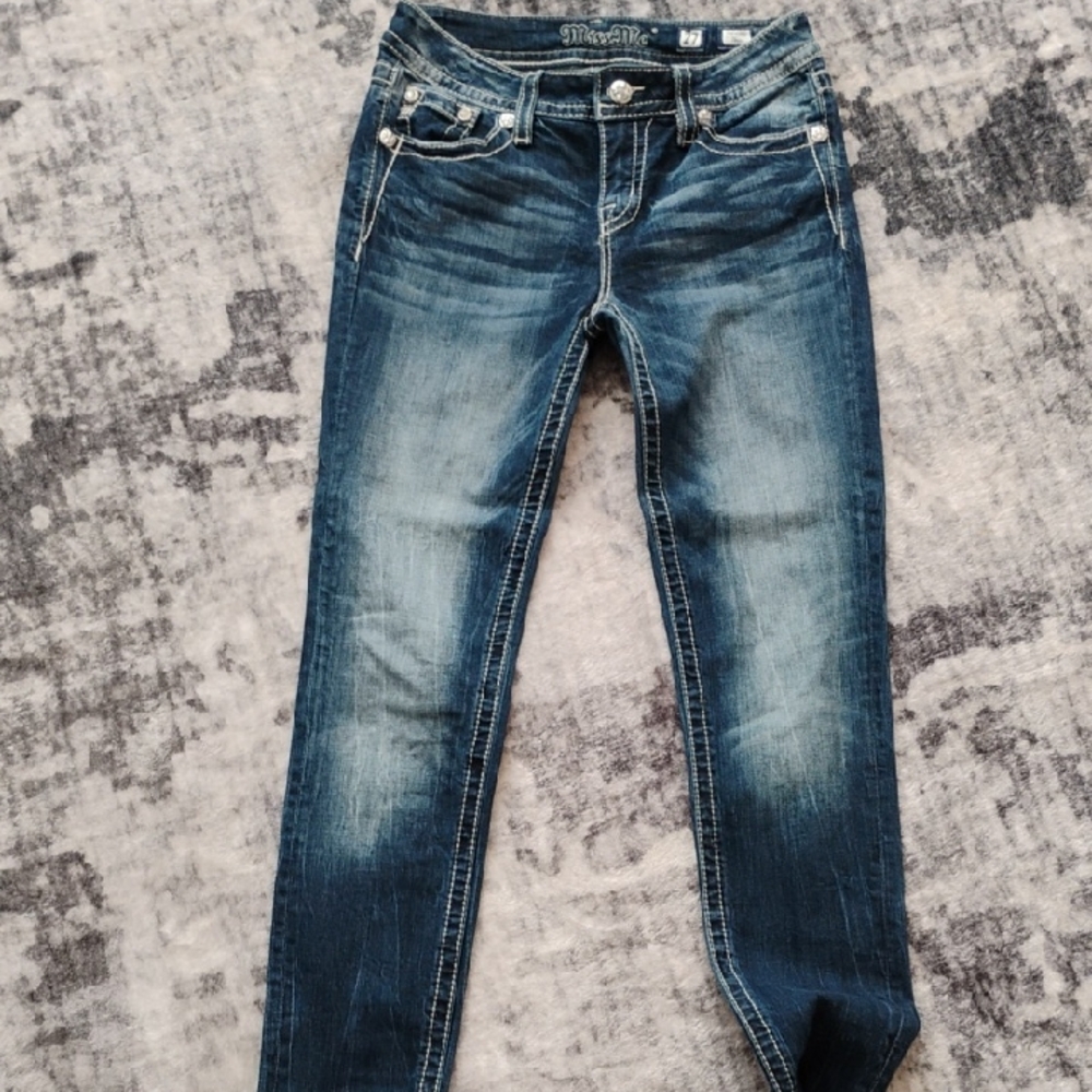 Miss Me Dark Blue Skinny Jeans